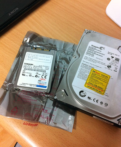 소니 바이오 TT15 – HDD 업그레이드