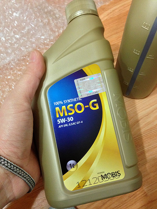 엔진오일 – 모비스 순정 합성유 MSO-G