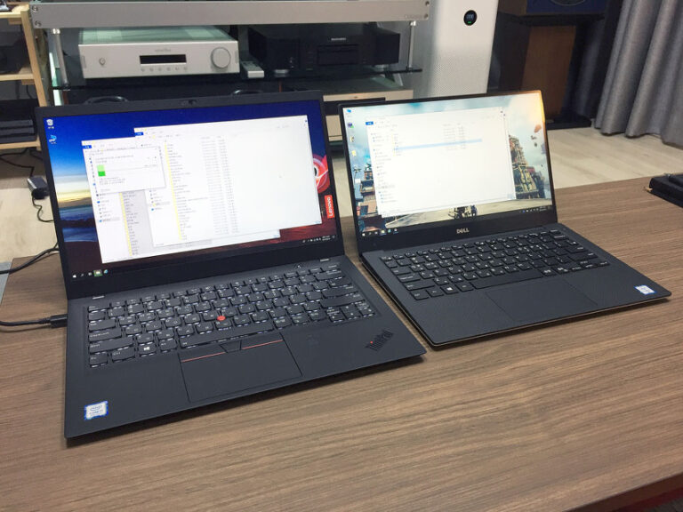 씽크패드 X1C gen6 FHD , 델 xps13 9350 WQHD 비교 추가사진