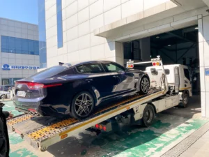 스팅어 파킹 브레이크 수리 , K8 렌트