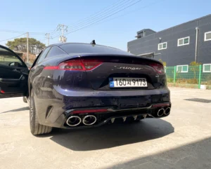 스팅어 디퓨저 교체 및 배기라인 수정