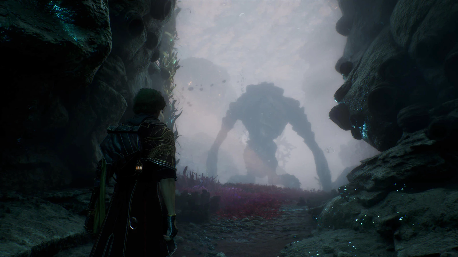 실루엣으로 표현되는 적의 공포